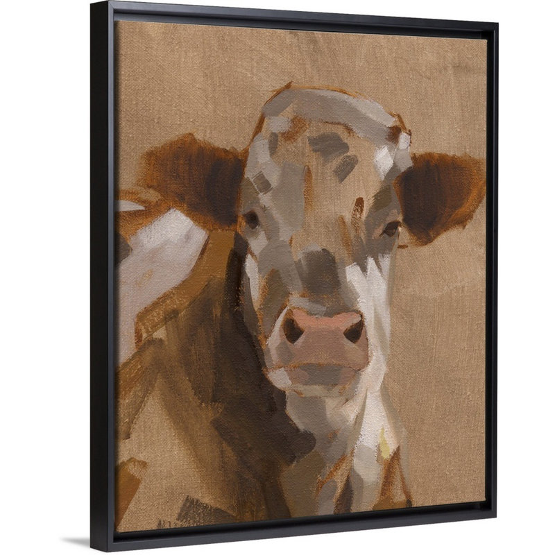 East End Catti II - reproduction d'art sur toile, H 15,7 po x l 12,7 po x P 1,75 po, Cadre flottant noir
