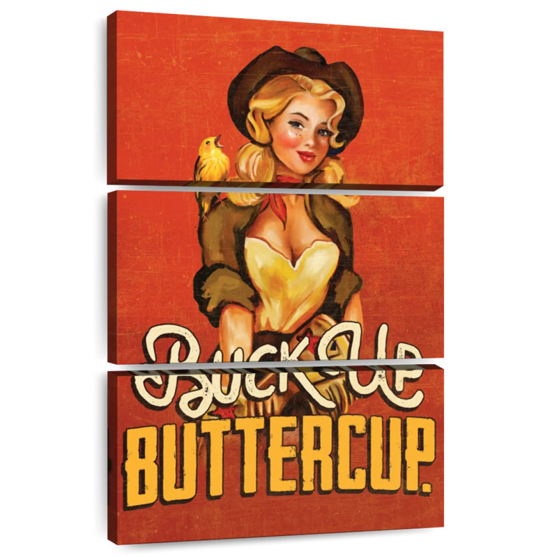 Leisha Buck Up Buttercup Ruby, 45" H x 28" W