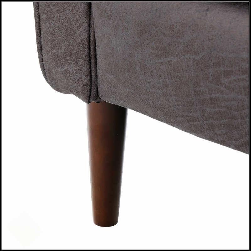 Mid-Century Modern Recliner With Comfortable Cushions And Durable Birch Legs For Elegant Relaxation