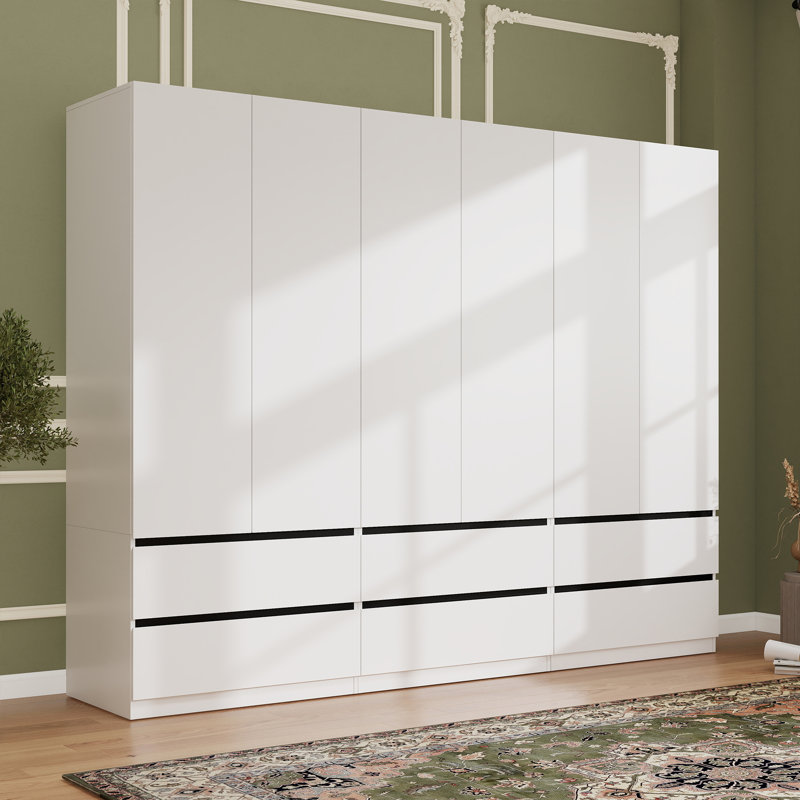 Armoire 75 "avec 6 tiroirs (ensemble de 3)