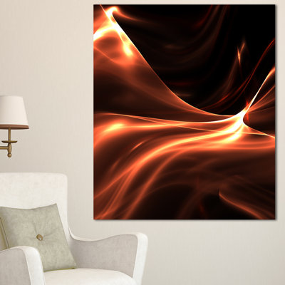" Brown Abstract Warm Fractal Design "