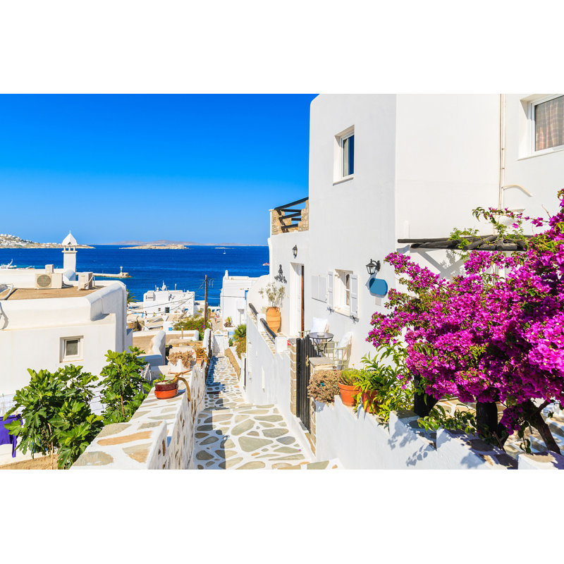 Mykonos, Grèce - photographie sur toile tendue, H 8 po x l 12 po