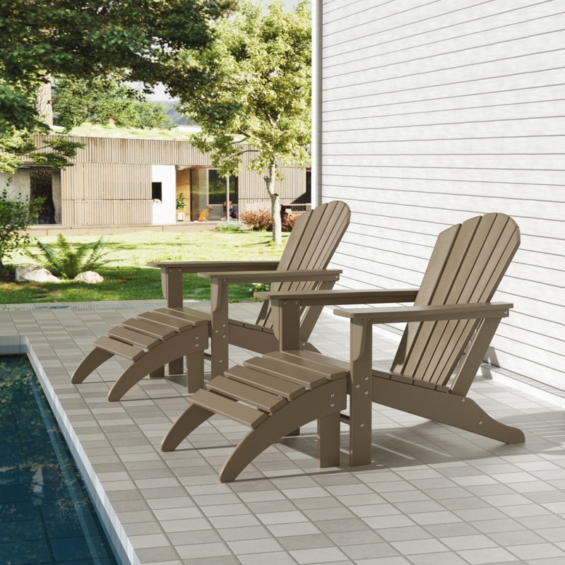 Altura Outdoor Adirondack Chair, Weathered Wood
