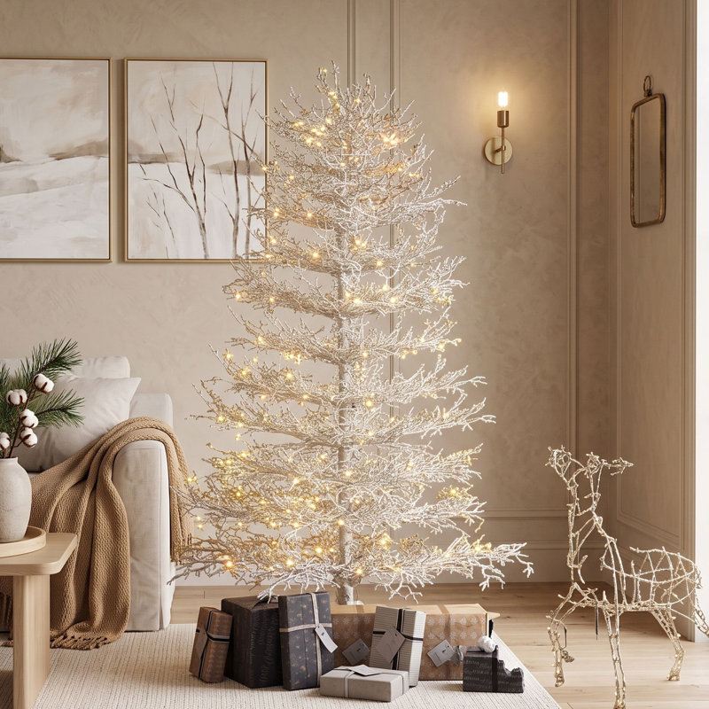 Arbre de Noël artificiel avec lumières DEL