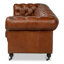 Castered Leather Sofa