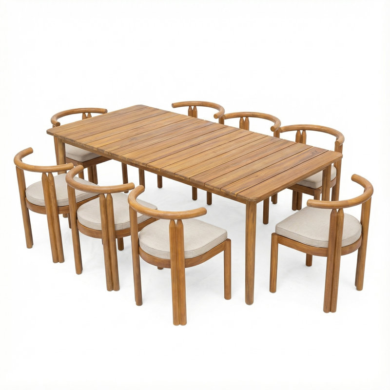 Ensemble repas d'extérieur 9 pièces Bayshore