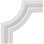 6'' H x 6'' W x 0.5'' D Urethane Panel Moulding Corner