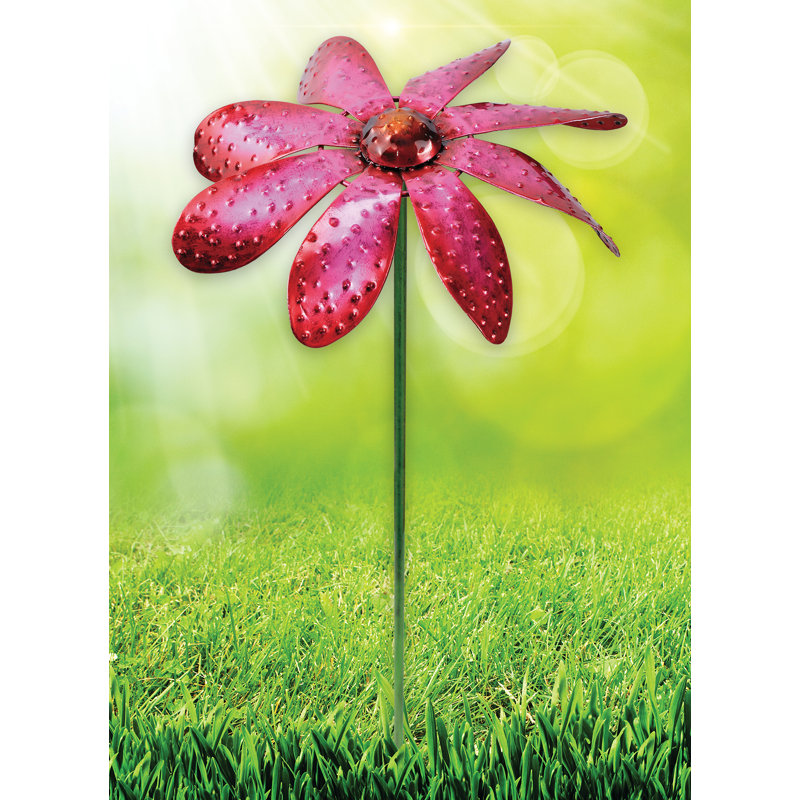 Piquet de jardin Turkay Daisy, Rose, H 18,25 po x l 8 po x P 1 po