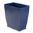 Small Plastic Bathroom Trash Can, Slim Rectangle Garbage Bin(Navy Blue)