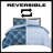 Ensemble d'édredon réversible en microfibre 3 pièces-87360925