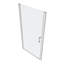 Porte de douche pivotante universelle à ouverture 1 3/8 po avec verre trempé de 1/4 po-114613373