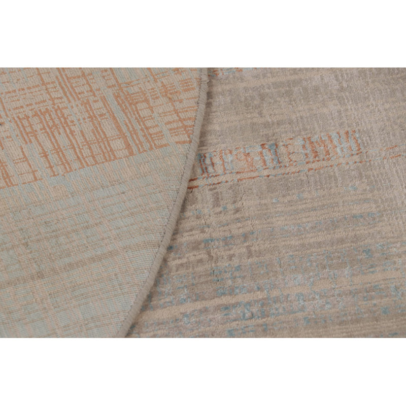 Modern Hand Knotted Abstract Area Rug