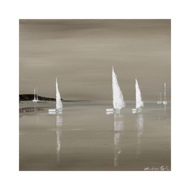 Sailing Grey II 1 Piece Wrapped Canvas Painting, 45.72 cm H x 45.72 cm W x 1.91 cm D