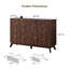 Commode 9 tiroirs avec plateau en faux marbre, meuble télé pour le salon et rangement pour la chambre à coucher-5533212