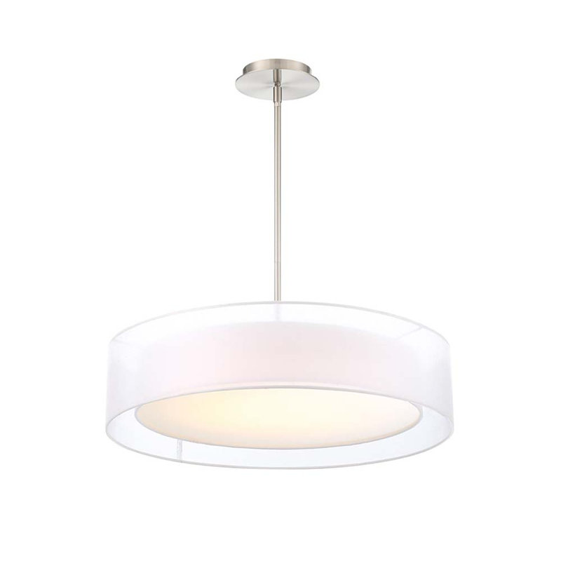 Metropolis 1 - Light LED Pendant, 5.75" H x 24" W x 24" D 
