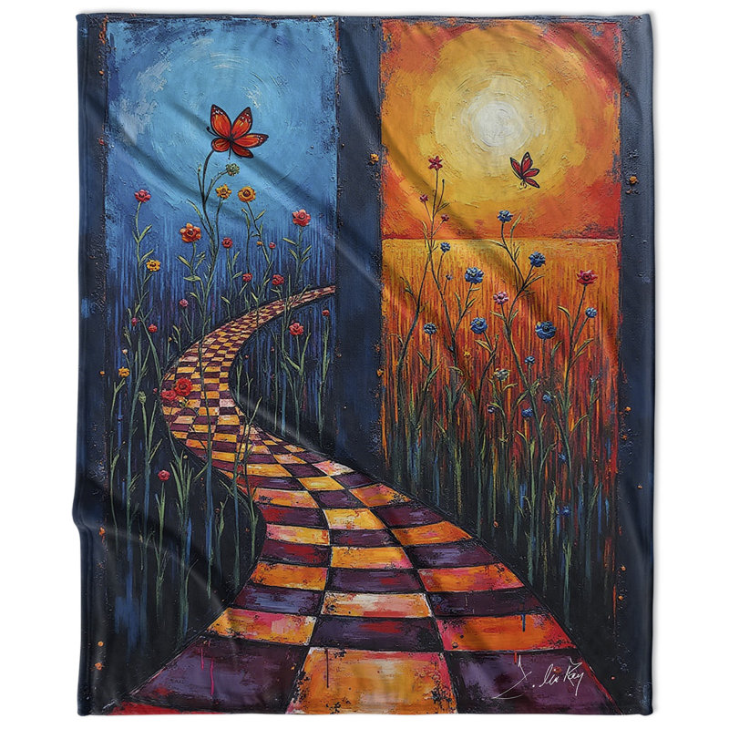 Our Way Home Velveteen Blanket, Large