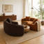 Canapé modulaire en chenille Boneless S-978346089
