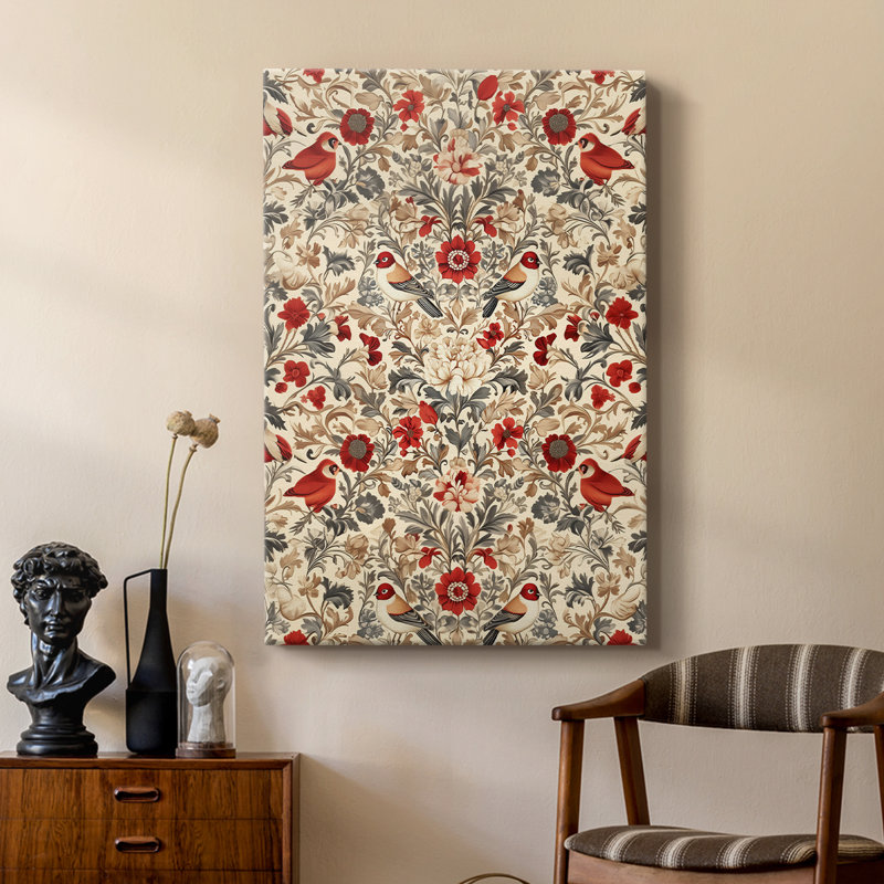 WM MORRIS Series CCXXXVII  -Premium Gallery Wrapped Canvas -Ready to Hang, H 48 po x l 32 po