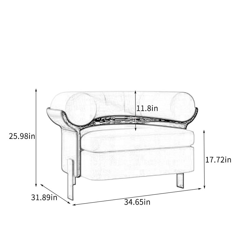 Fauteuil de loisir simple, léger et luxueux., Vert