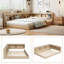 Oak MDF+Plywood Storage Bed-468358616