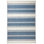 Bowman Stripe Blue Machine Printed Washable Rug