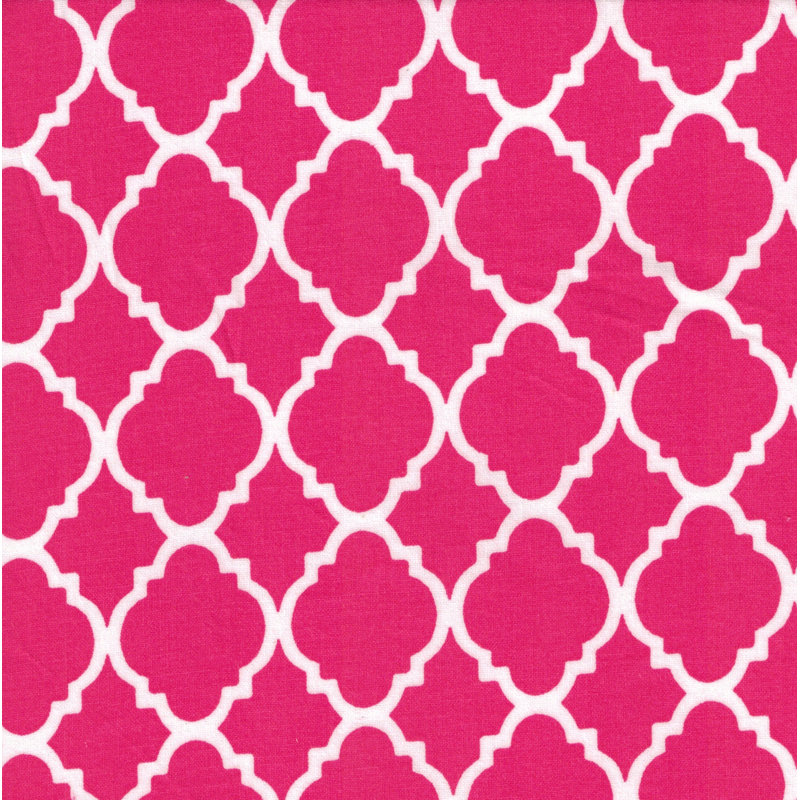 Feuille de coton 100%, Rose vif