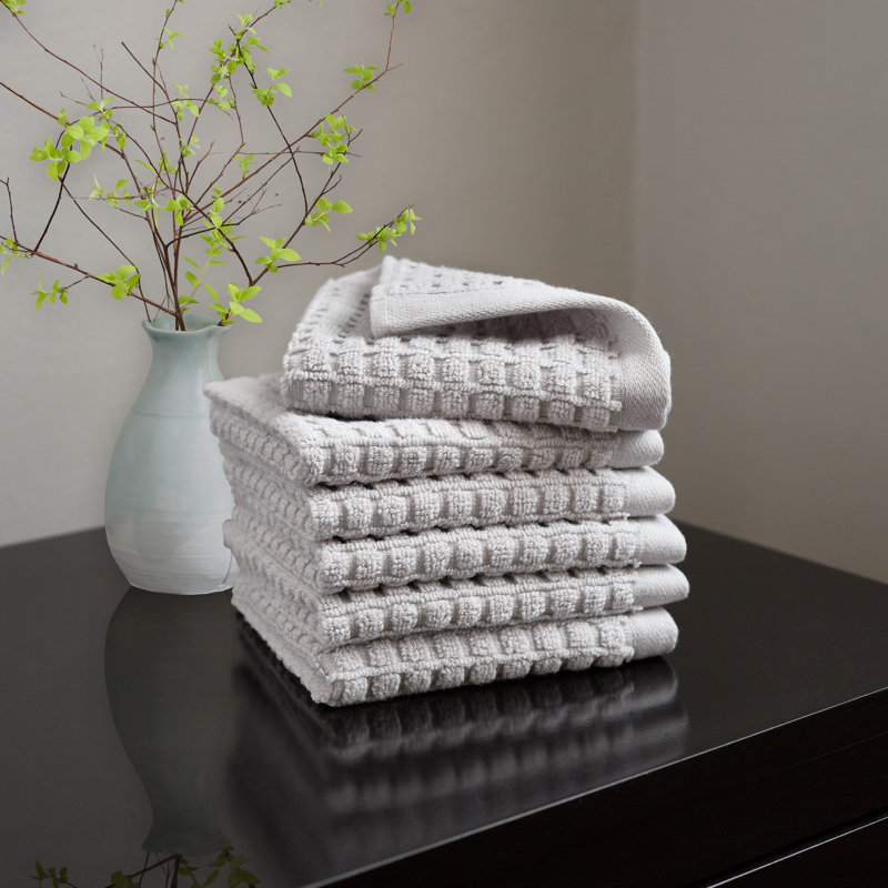 DKNY Quick Dry 6 Piece Set, Gris, Ensemble 6 serviettes de bain