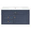 Meuble-lavabo mural 36 po, armoire de rangement flottante avec 2 tiroirs, 1 tiroir basculant, lavabo simple en céramique à 3 trous, armoire moderne, meuble-lavabo moderne