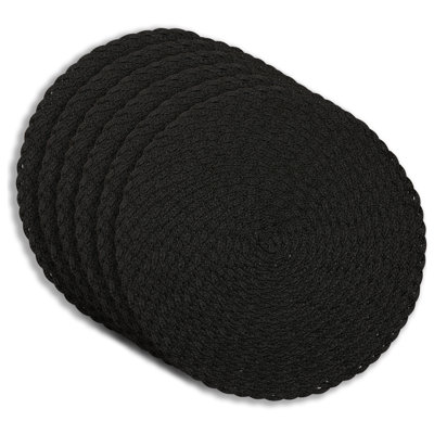 Placemats Set Of 6 15" X 15" Heat-Resistant Table Mats For Dining Table Set For 6 Kitchen & Dining Room Decor Farmhouse, Boho, & Modern Style Easy To Clean, Durable & Stylish Table Decor