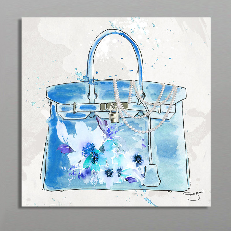 «Feeling Blue», impression, Encadrement argenté, H 19,5 po x l 19,5 po x P 1 po