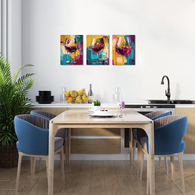 3 Piece Wrapped Canvas Wall Art