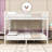 Queen Over Queen Bunk Bed With Dual Ladders, Guardrails And Noise‑Reducing Slats
