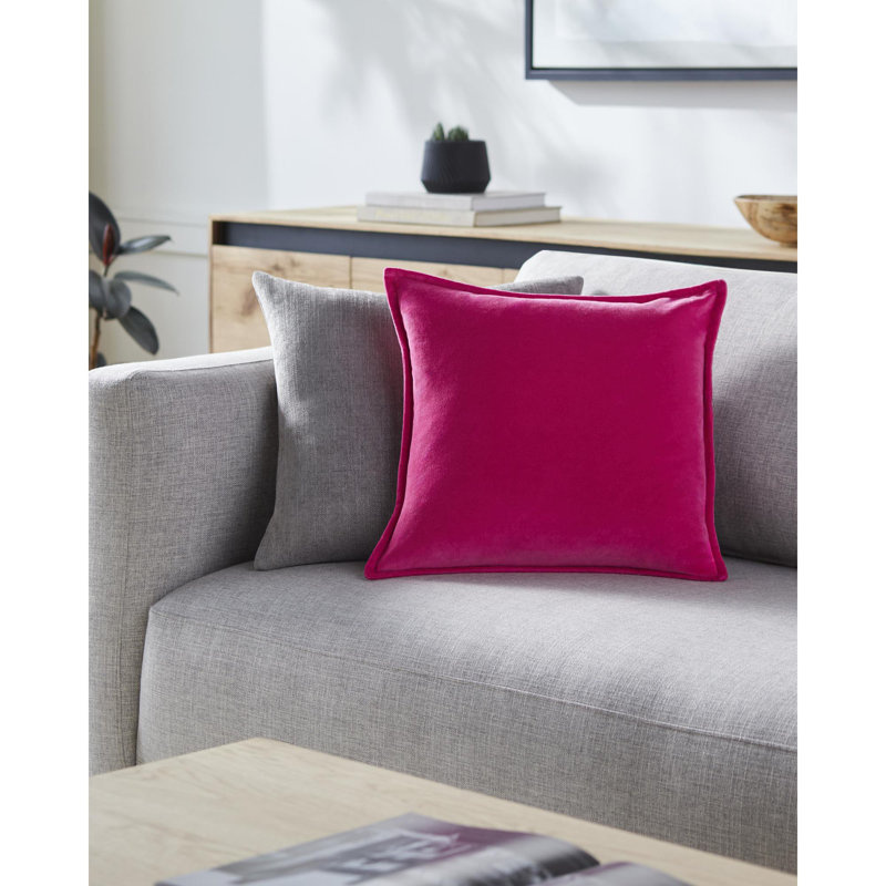 Housse et insert de coussin rectangulaire en coton Norwin, Polyester, Rose, H 12 po x l 30 po