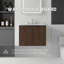 Meuble-lavabo flottant avec portes à fermeture douce