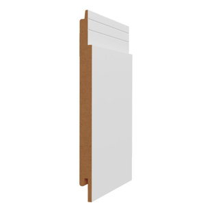Panneaux muraux blancs 5,75 "x 8" Shiplap (paquet de 4) (Ensemble de 4)