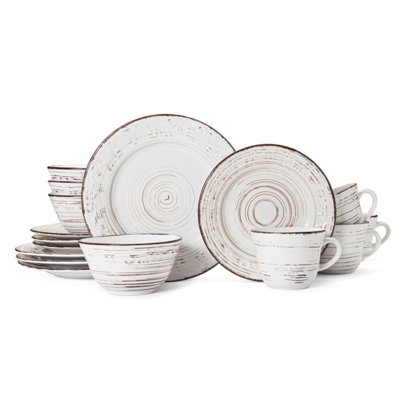 Pfaltzgraff Trellis 16-Piece Stoneware Dinnerware Set, Service for 4