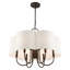 Lustre géométrique à 7 lumières avec abat-jour Orting-195260830