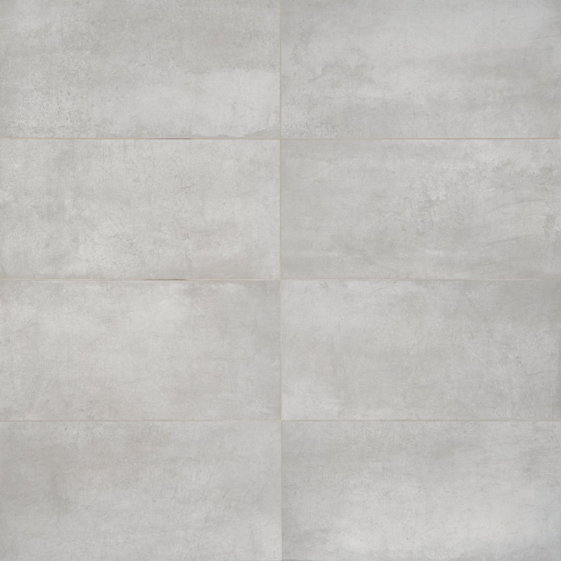 Fuse 12" x 24" Porcelain Metallic Look Wall & Floor Tile (13.56 sq. ft./ box), Smoke
