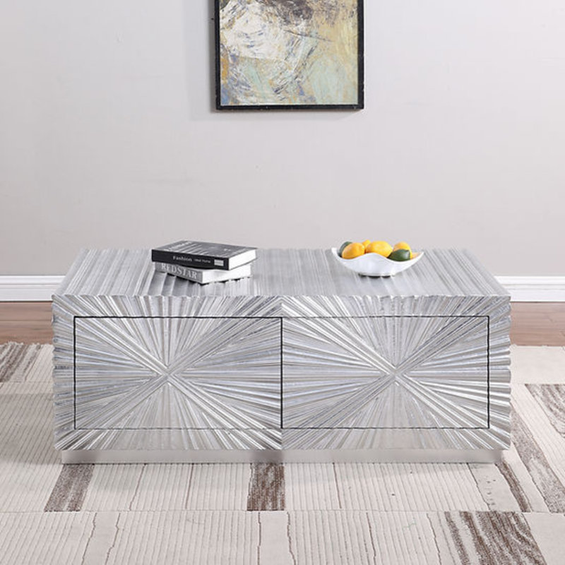Selene Coffee Table, Silver