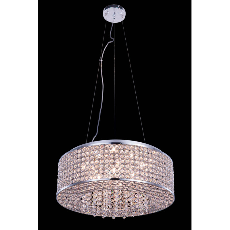 Lustre tambour 8 lumières unique Anglesey