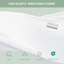 Matelas double avec ressorts ensachés 12 pouces et ensemble de 2 oreillers standard - mi-ferme - soulagement de la pression et soutien des bords, certifié Certipur-US-2010738418