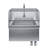 Stainless Steel Hands-free Wall-mounted Hand Sink 17 in. x 15 in. With Double Knee Valves, Faucet, And Side Splash Guards