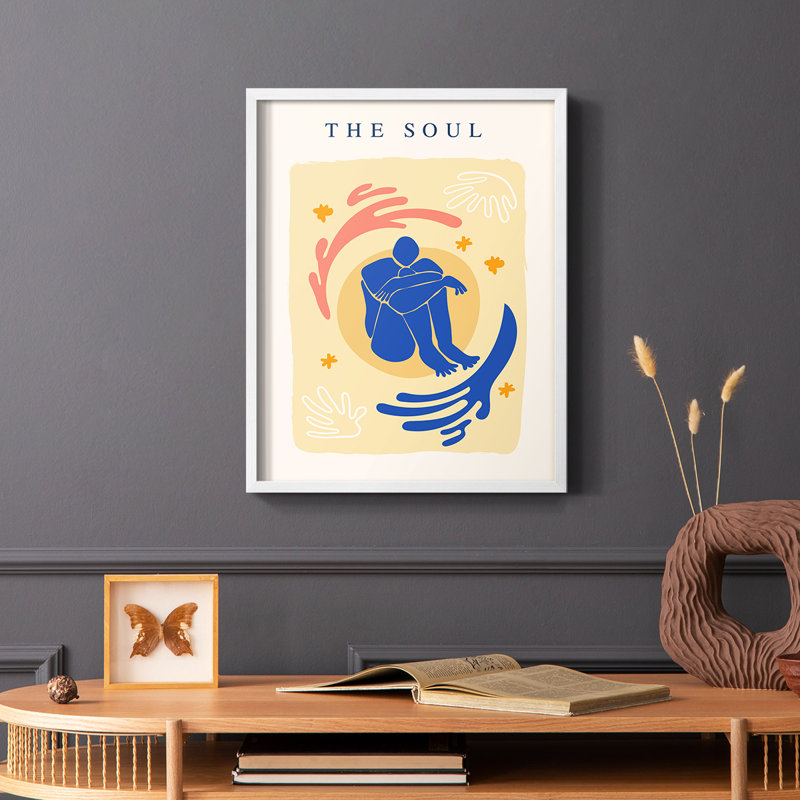 Matisse CCCXII Framed Print - Solid Wood, 10" H x 8" W, White