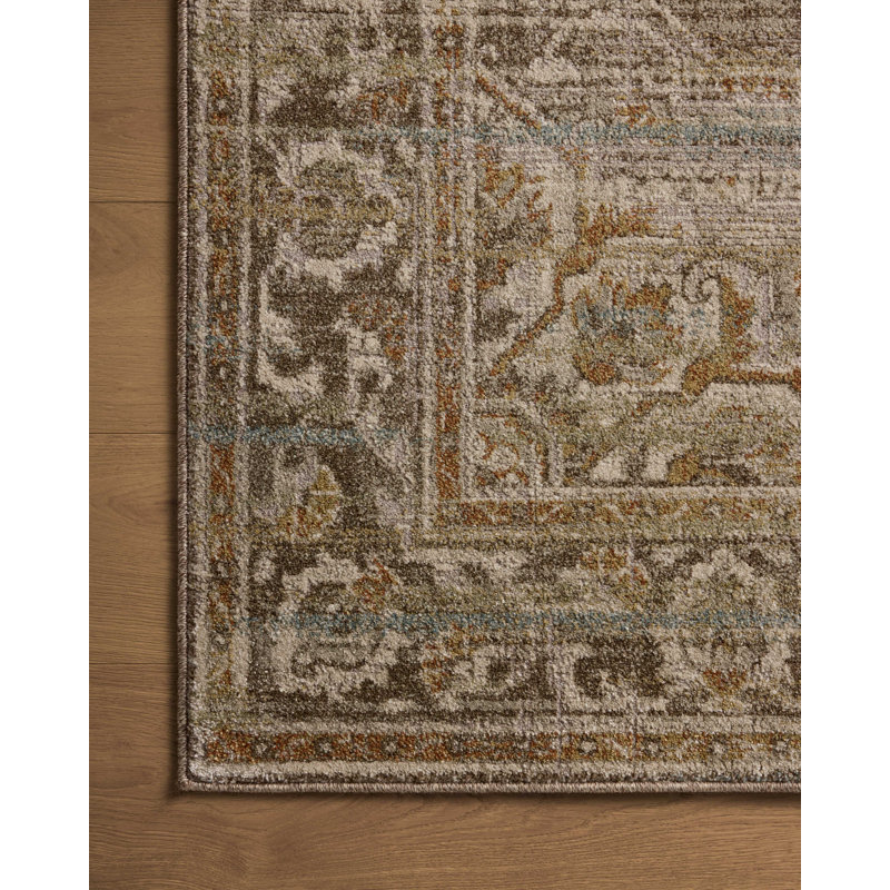 Magnolia Home by Joanna Gaines x Loloi Mona Brown Area Rug, Rectangle 5' x 7'8"