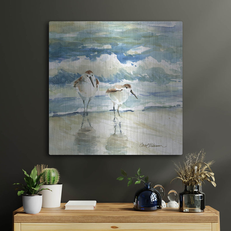 Dovecove «Beach Birds» par Carol Robinson, art mural en métal, H 24 po x l 24 po