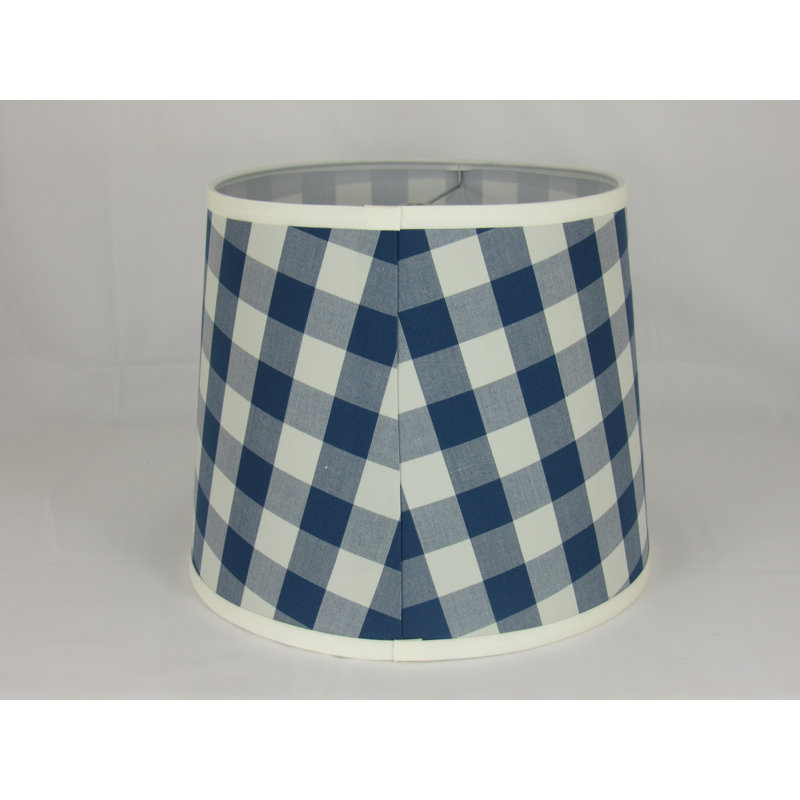 12" Check Buffalo Check Shade, Navy/Cream