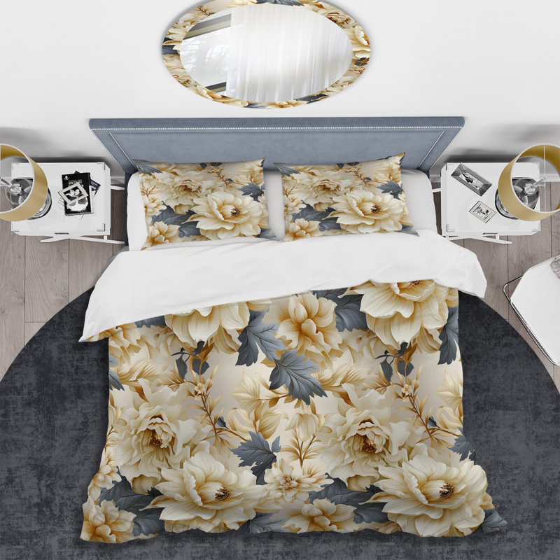 Ensemble de housse de couette Neo Victorian Fusion Victorian, Housse de couette simple + 1 taie décorative stan