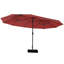 Parasol de marché rectangulaire 15 pi x 9 pi avec base-2041654498