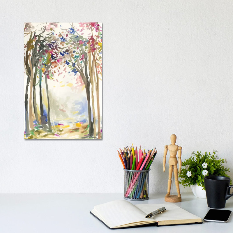 Sunny Path I by Allison Pearce - Wrapped Canvas Painting, 20.32 cm H x 30.48 cm W