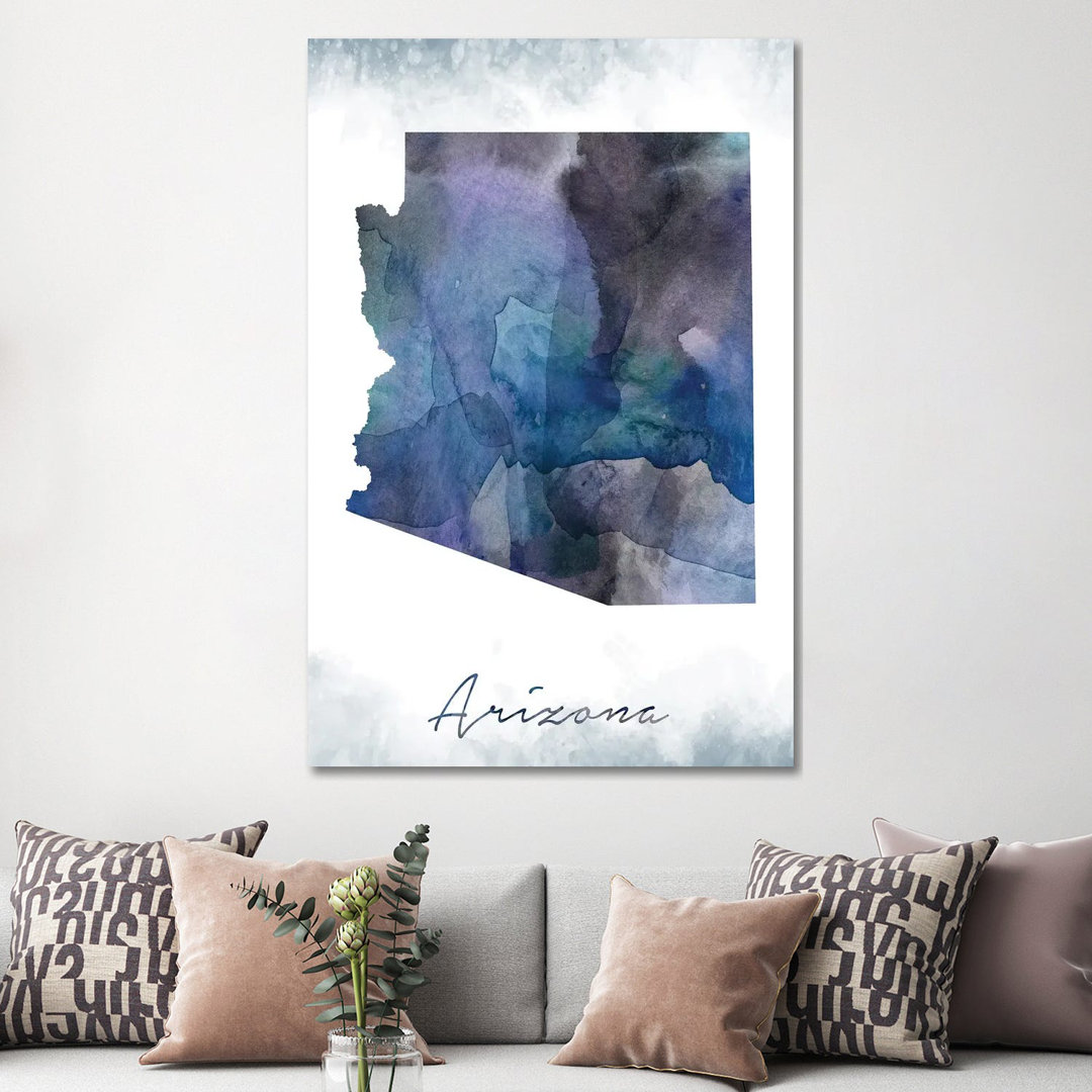 Arizona State Bluish by WallDecorAddict - Wrapped Canvas Gallery-Wrapped Canvas Giclée